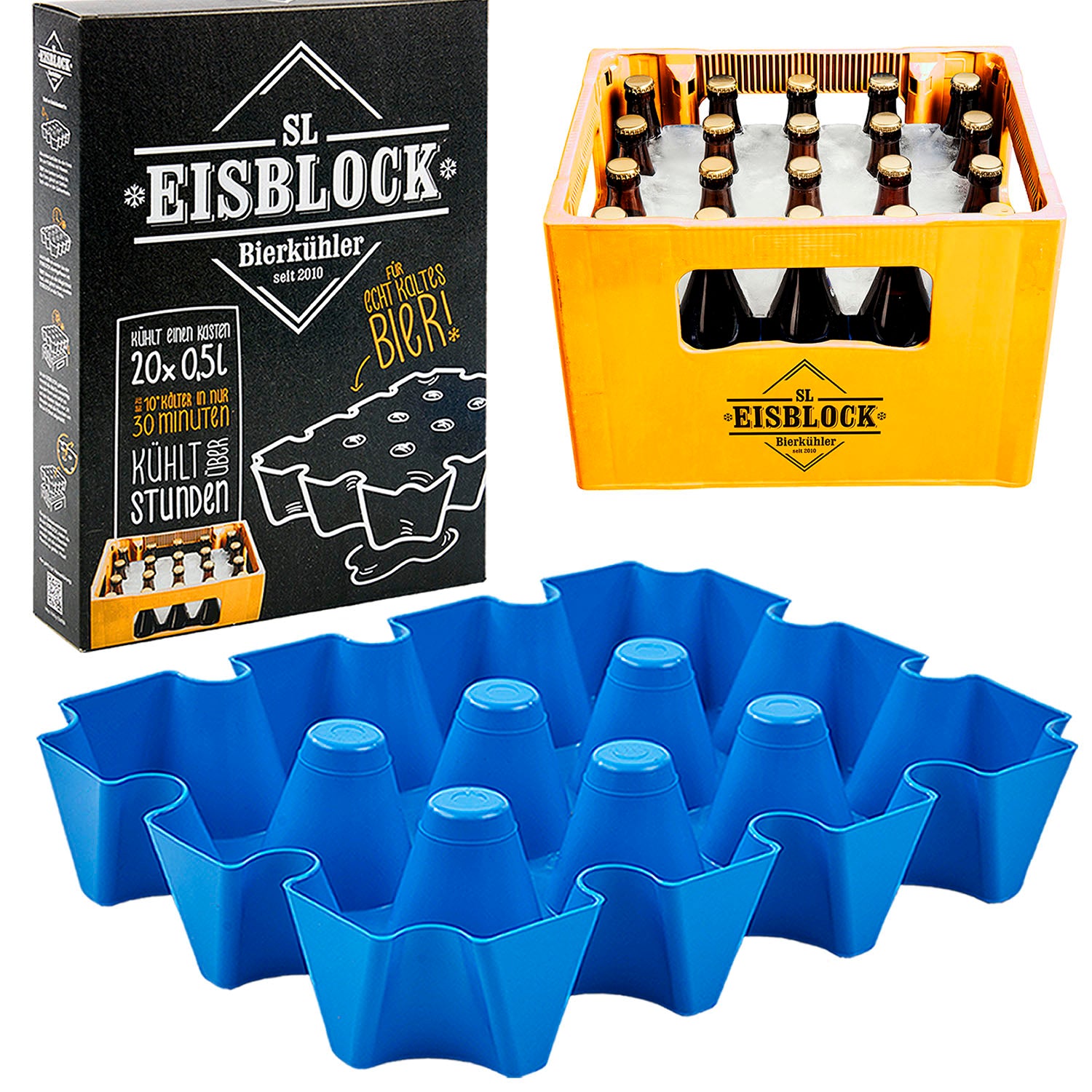 SL-Eisblock für 0,33L Flaschen Bierkastenkühler