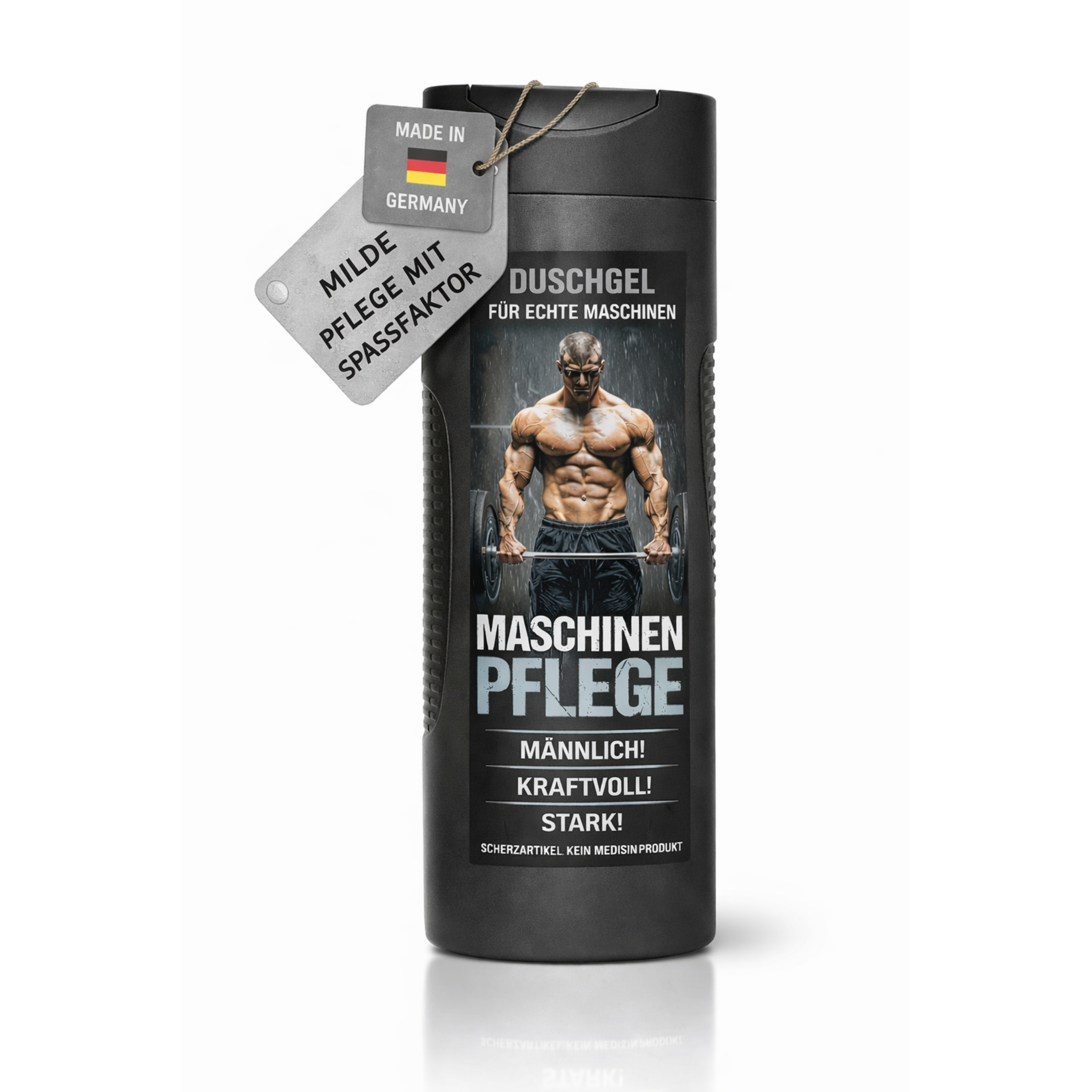 Maschinenpflege Duschgel – lustiges Duschgel für Männer, witziges Geschenk für Bodybuilder, Fitness Fans