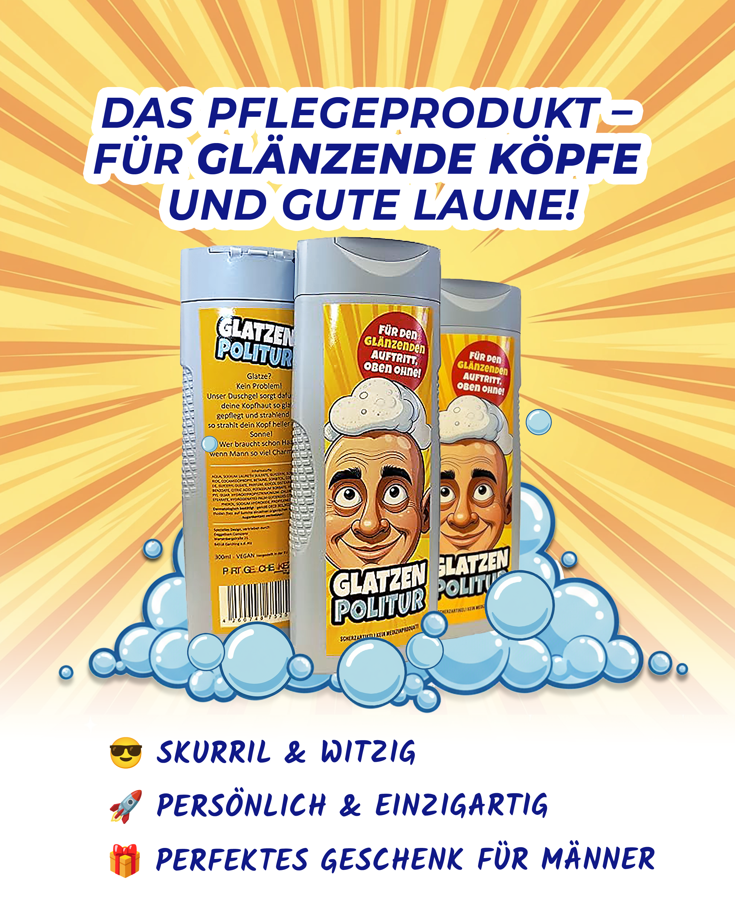 GlatzenPolitur - Das legendäre Männerduschgel