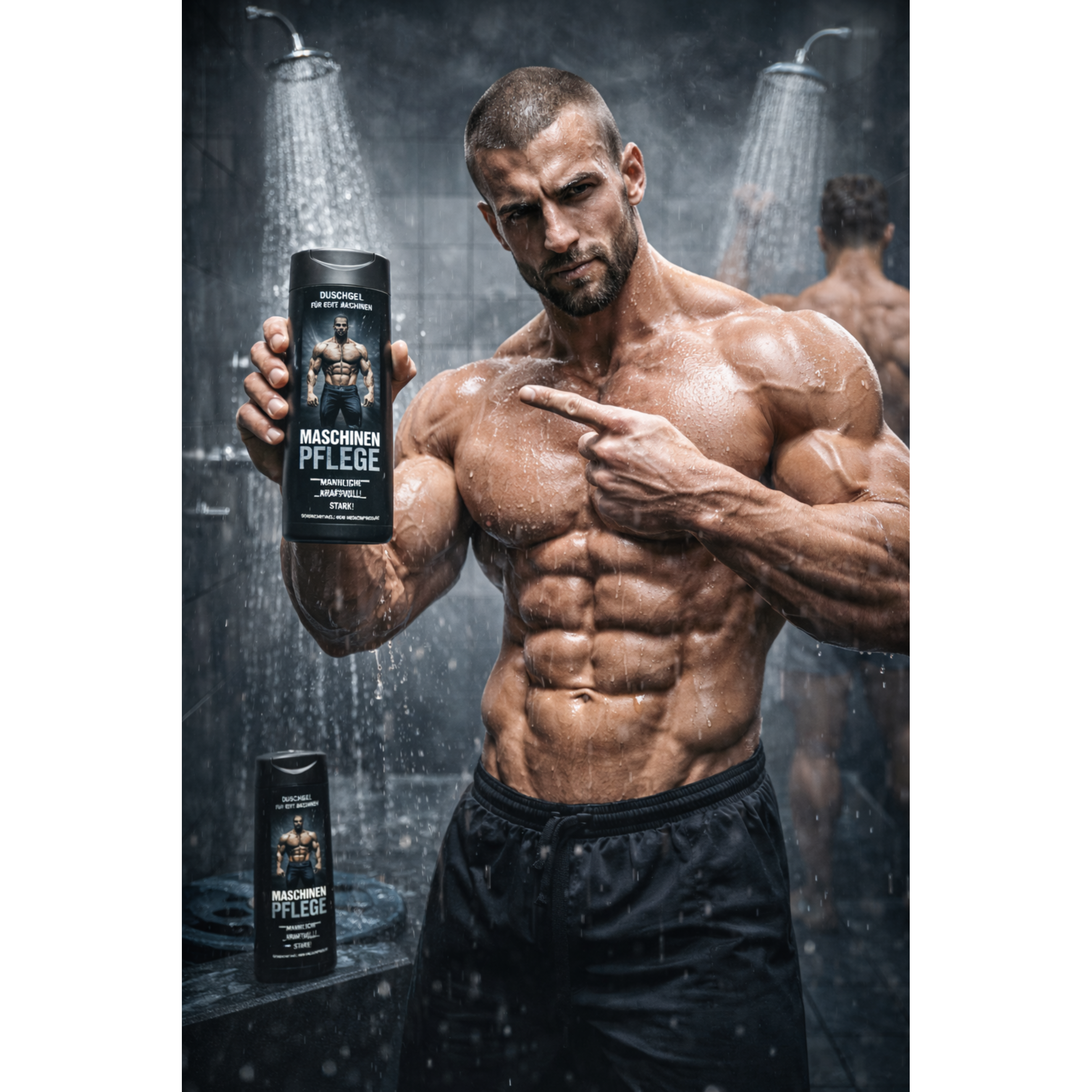Maschinenpflege Duschgel – lustiges Duschgel für Männer, witziges Geschenk für Bodybuilder, Fitness Fans
