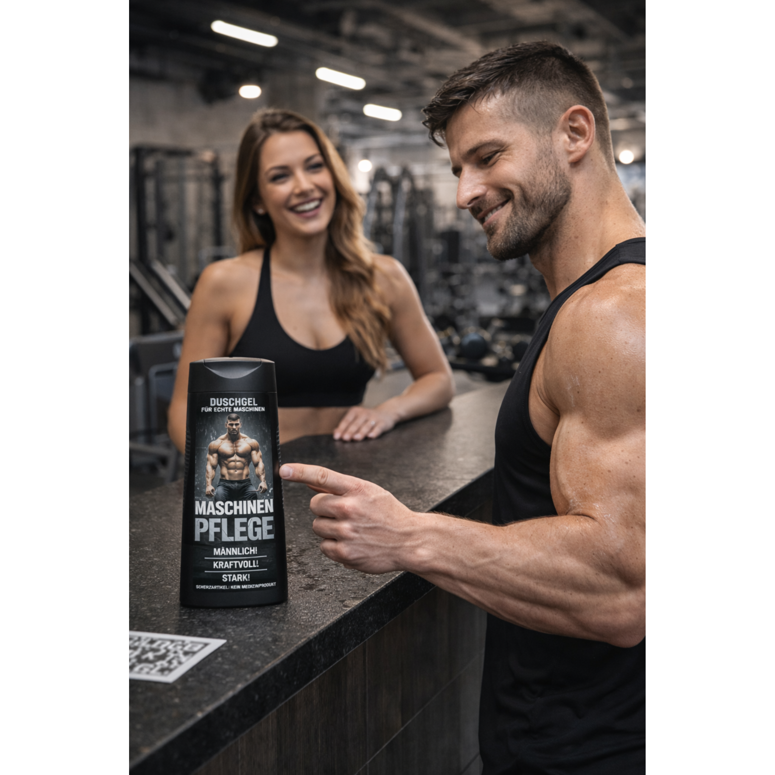 Maschinenpflege Duschgel – lustiges Duschgel für Männer, witziges Geschenk für Bodybuilder, Fitness Fans