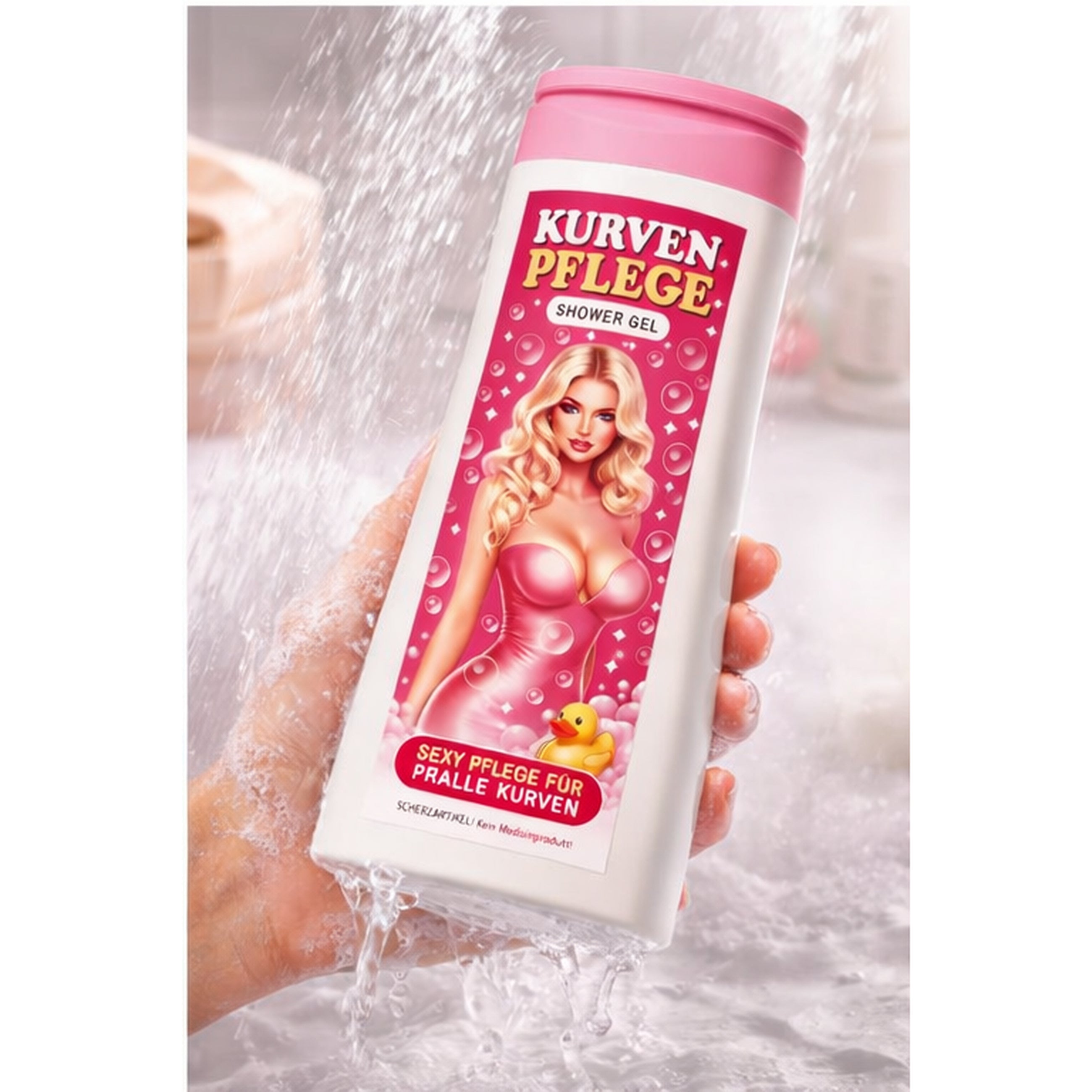 Kurven Pflege Duschgel - Witzige Geschenkidee für Frauen