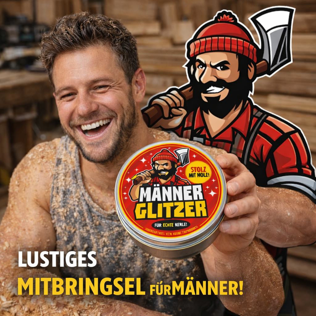 Spaßartikel Männergeschenk maennerglitzer Tischler Schreiner