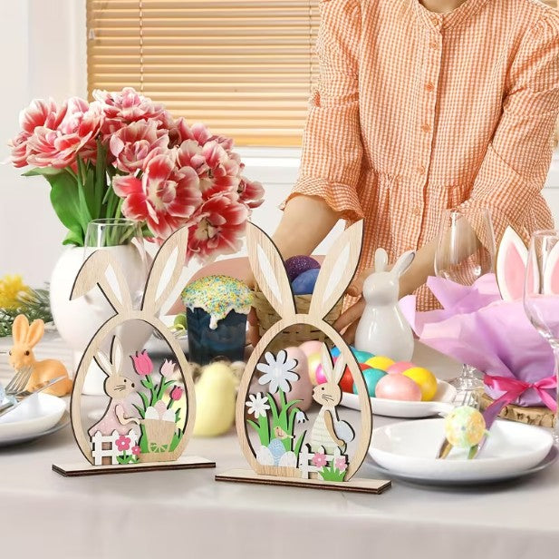 Osterdeko Ostern Hase Holzschild