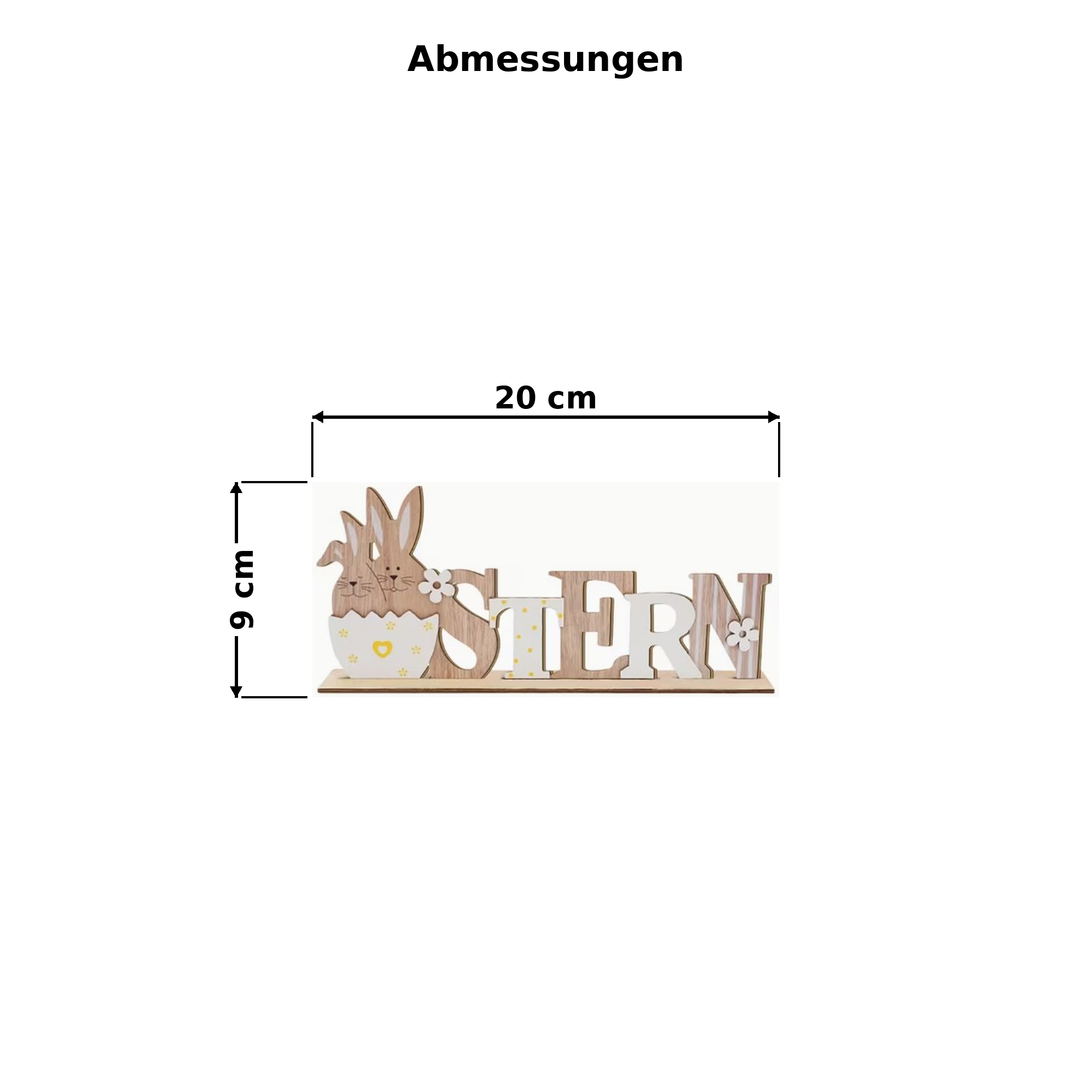 Osterdeko Ostern Hase Holzschild