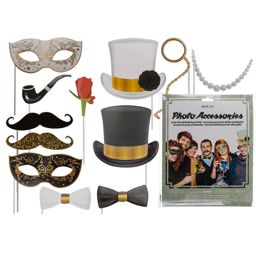 Selfie Selphy Selphie Accessoires Foto Bilder Weihnachten Firmenfeier Oktoberfest Bier Bierfest Happy new Yeahr Zylinder Hut Brille 
