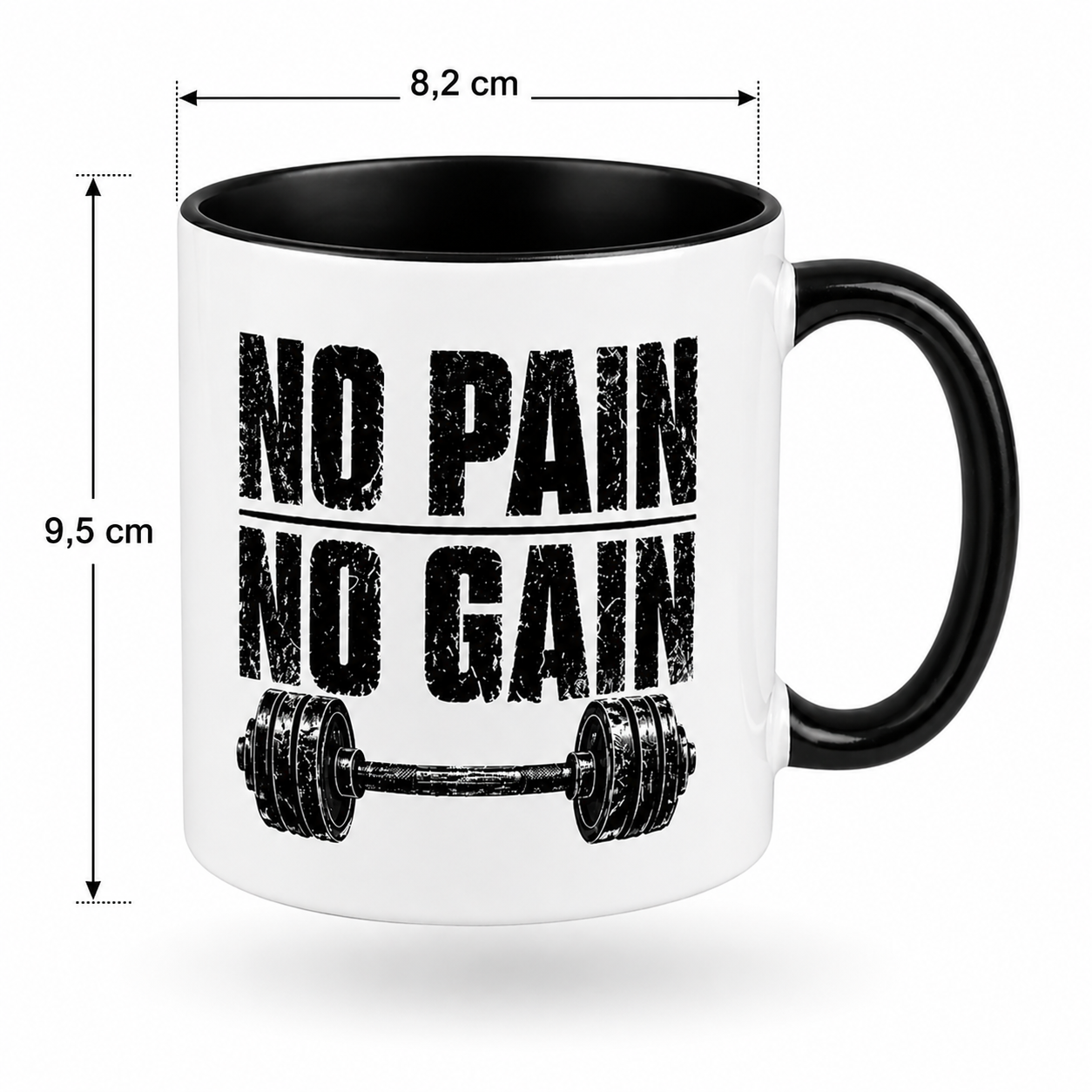 No Pain No Gain Tasse | Fitness Geschenk Gym
