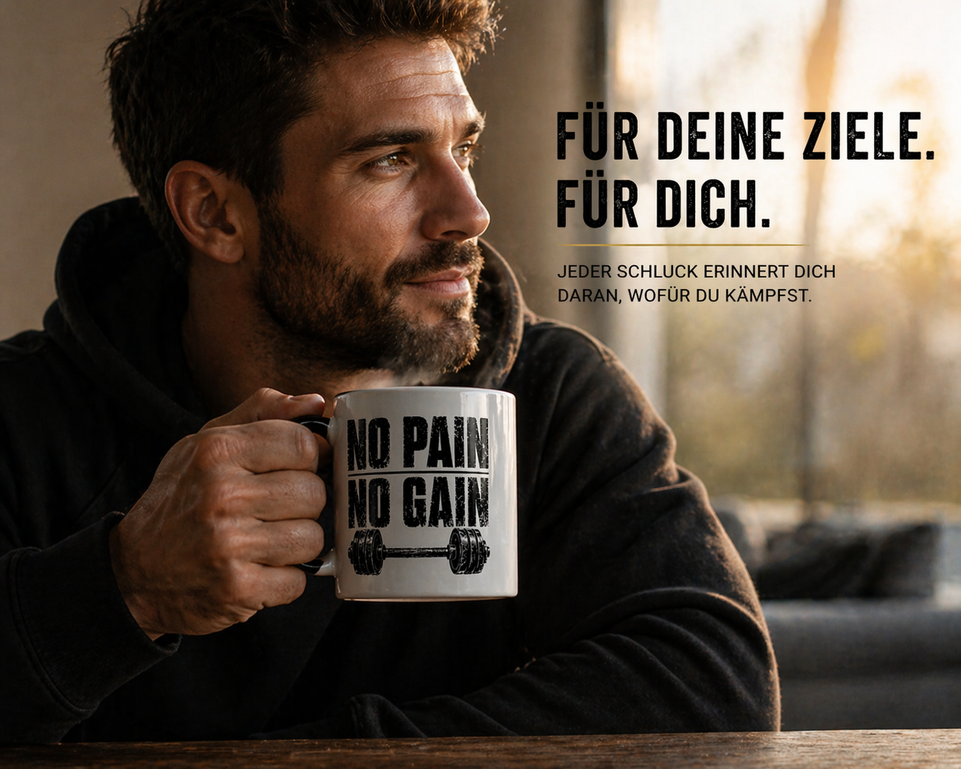 No Pain No Gain Tasse | Fitness Geschenk Gym