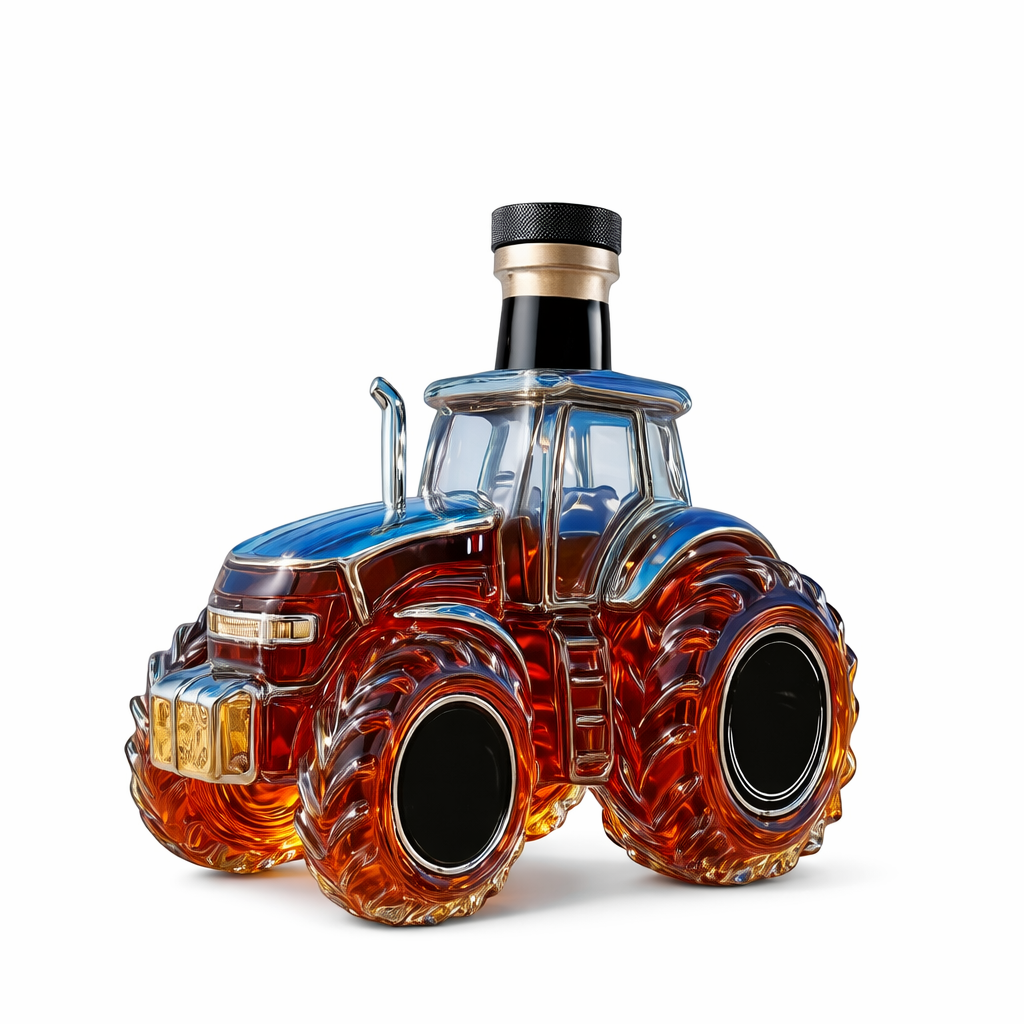 Geschenk Männergeschenk Traktor Schnapsglas Dekanter Karaffe