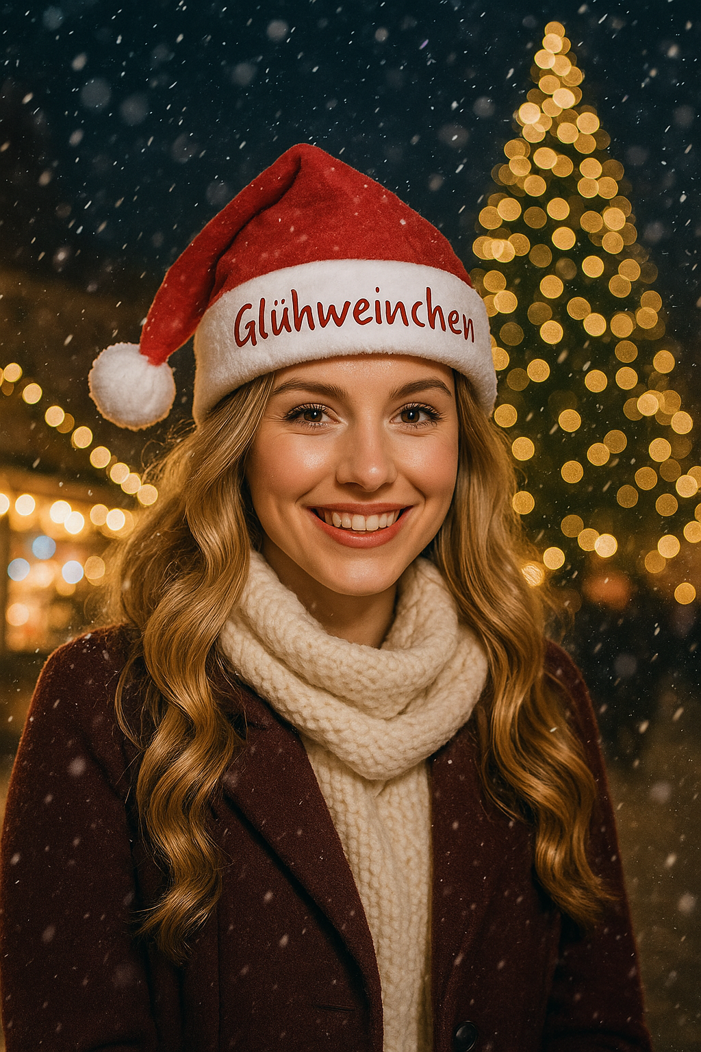 Nikolausmuetze Weihnachten WInter lustige Muetzen Gluehweinchen