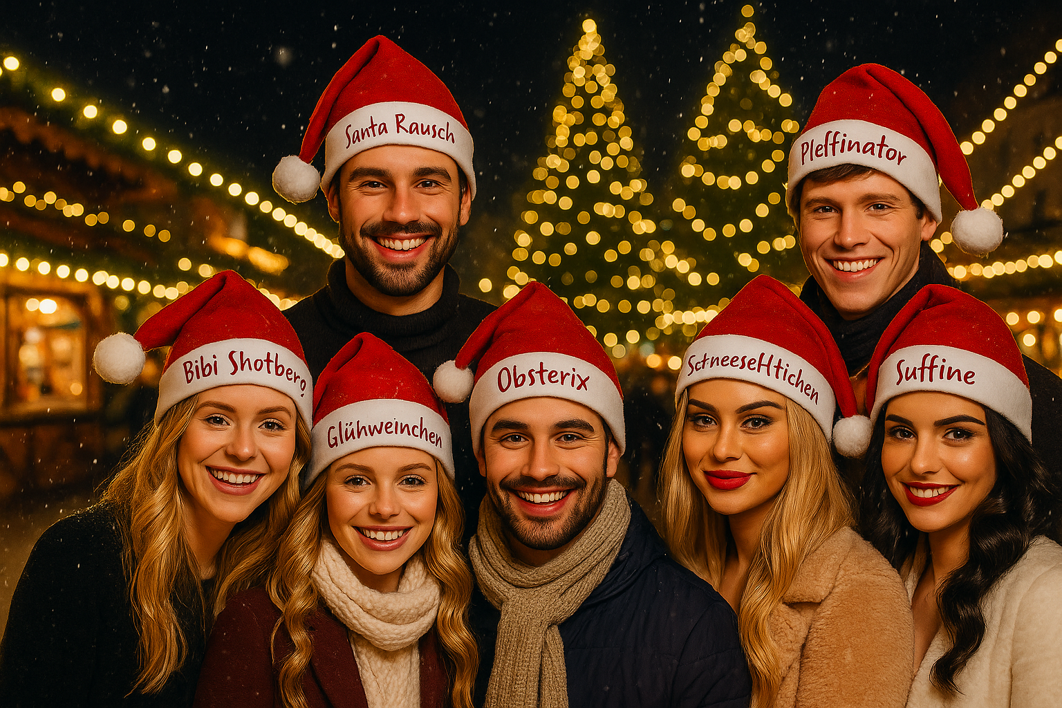 Nikolausmuetze Weihnachten WInter lustige Muetzen 