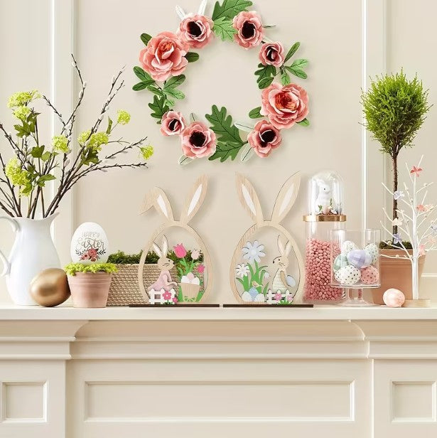 Osterdeko  Ostern Hase Holzschild