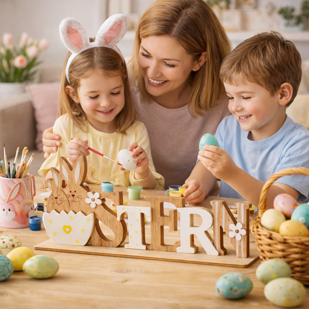 Osterdeko  Ostern Hase Holzschild
