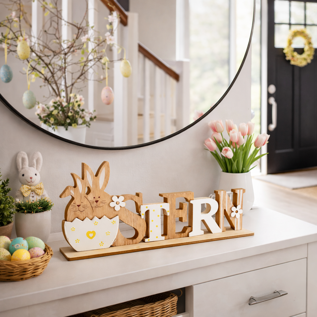 Osterdeko  Ostern Hase Holzschild