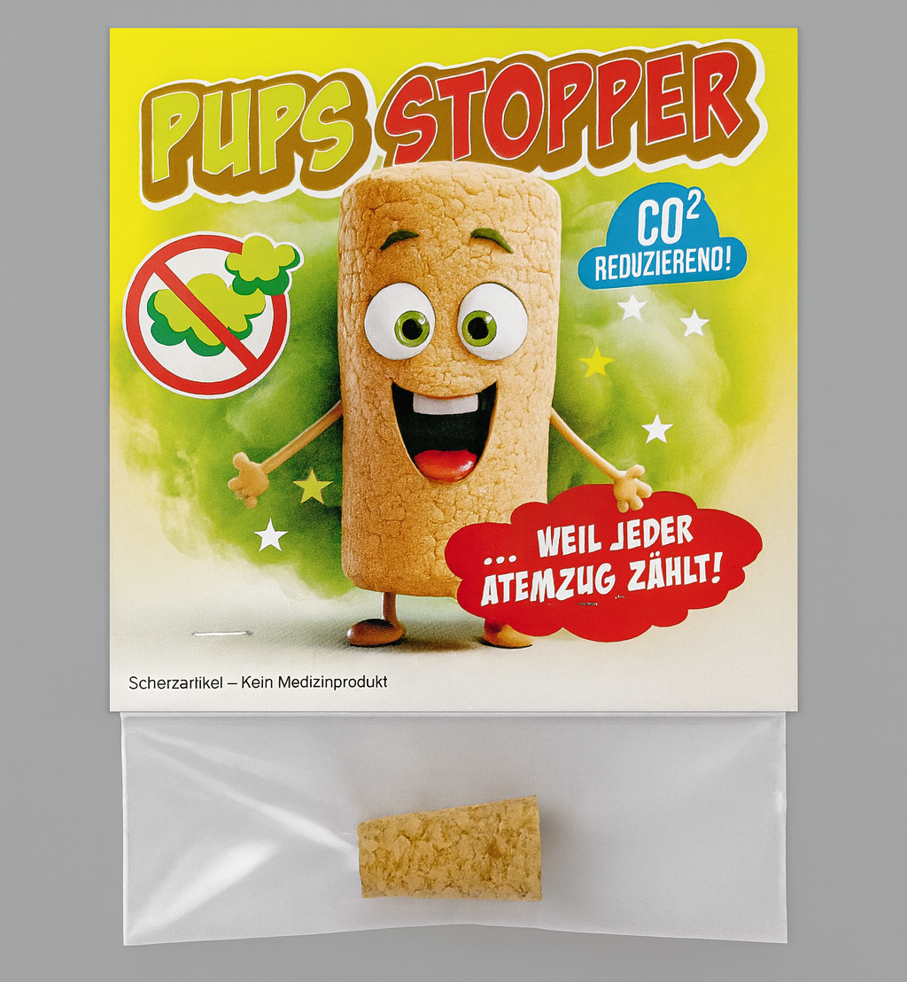 Partygeschenk lustig Pups Stopper Spaßartikel