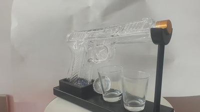 Geschenk Pistole Schnapsglas Dekanter Karaffe